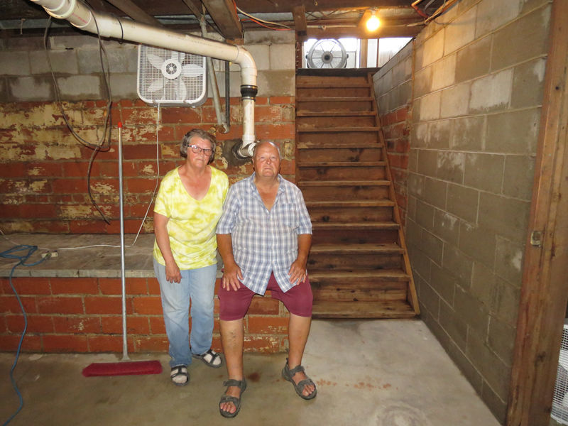 Judy and Mike Montgomery Gibbon flood